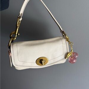 Coach legacy single turnlock Bag with Gold Hardware